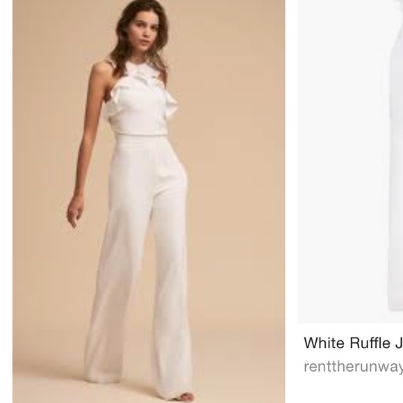 ml monique lhuillier jumpsuit with bow